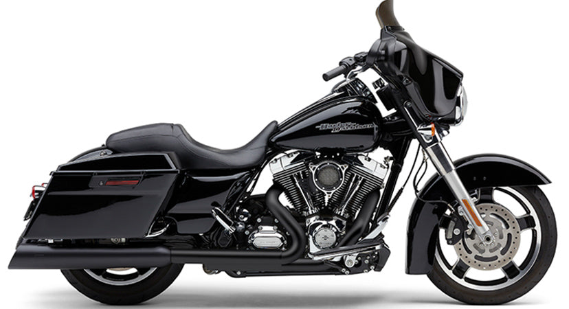 4.5" UPPERCUT SLIP-ON BLACK FLH/FLT 95-16