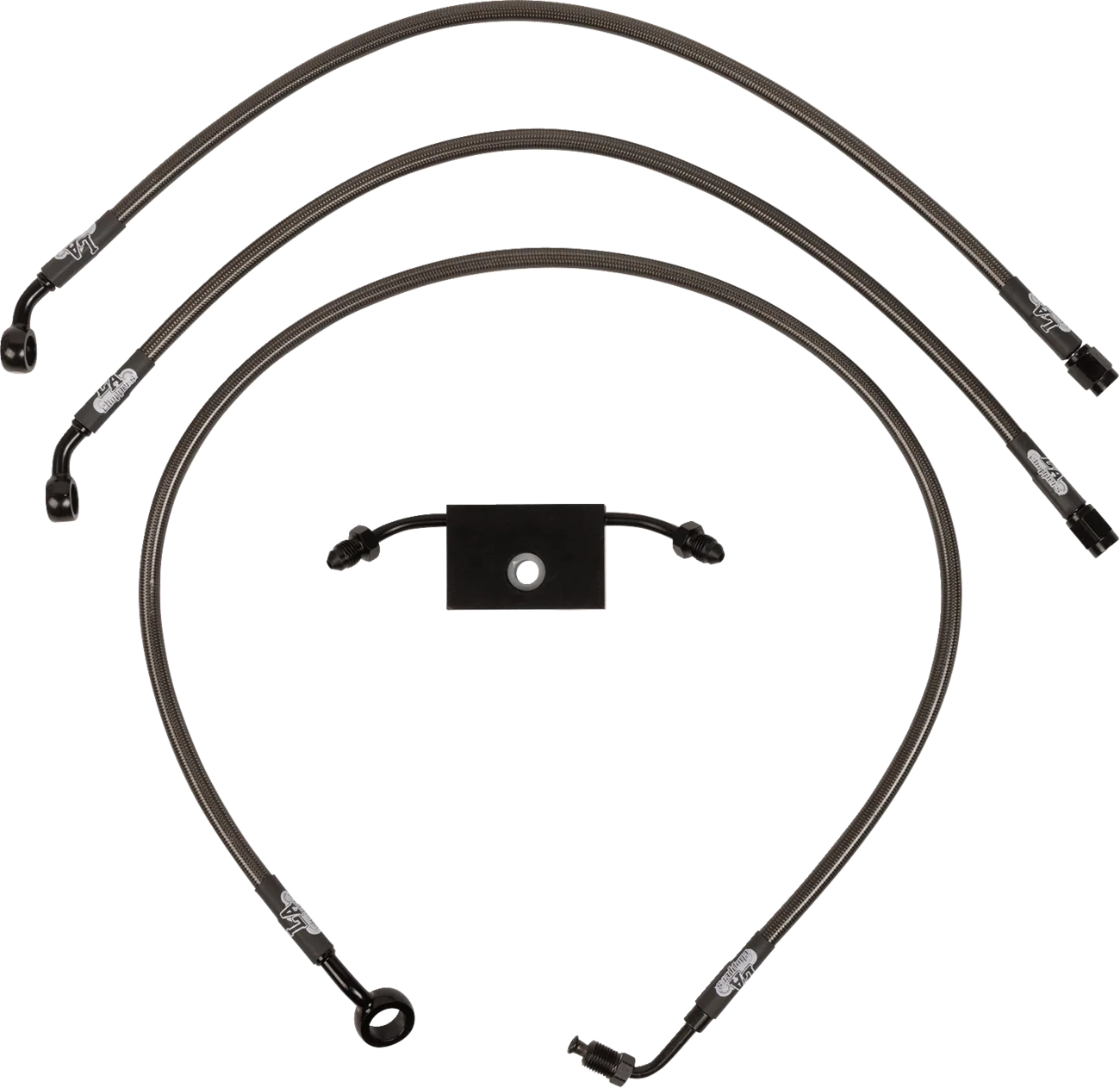Midnight Braided Brake Line Kit