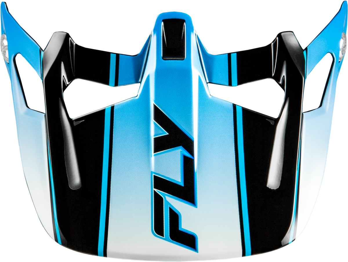WERX-R CARBON FLOW VISOR BLACK/BLUE/WHITE