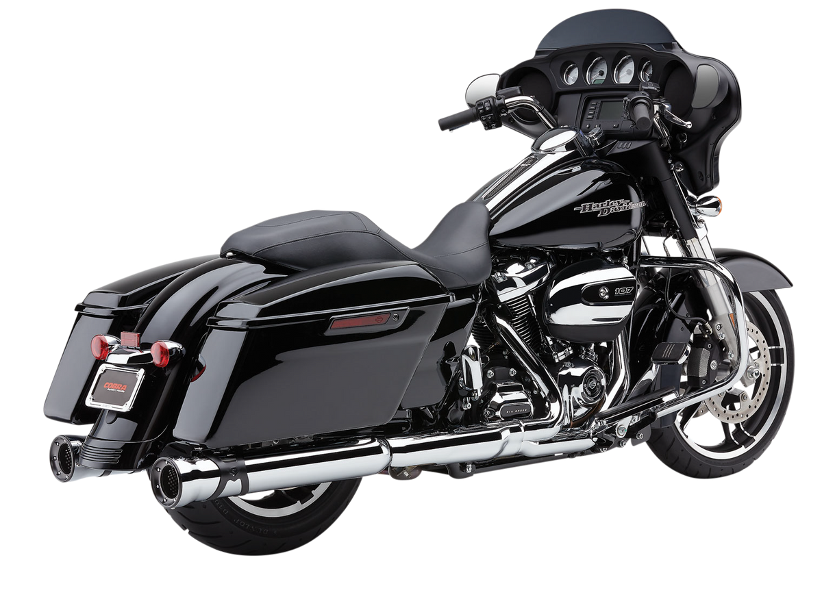 4" RACE-PRO SLIP-ONS CHROME FLH/FLT 17-22