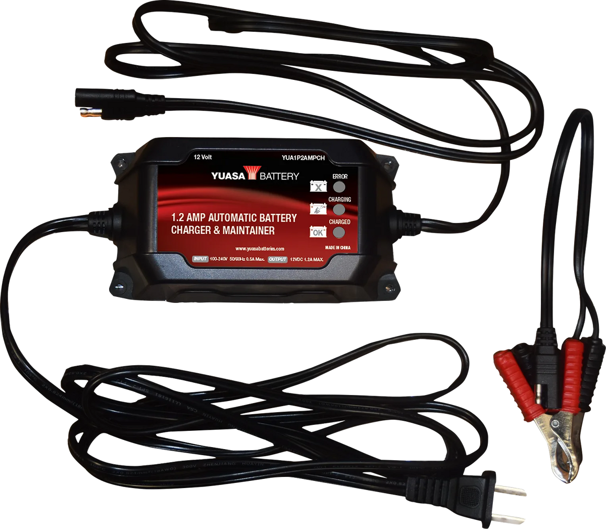 1.2 Amp 12 V Battery Charger and Maintainer