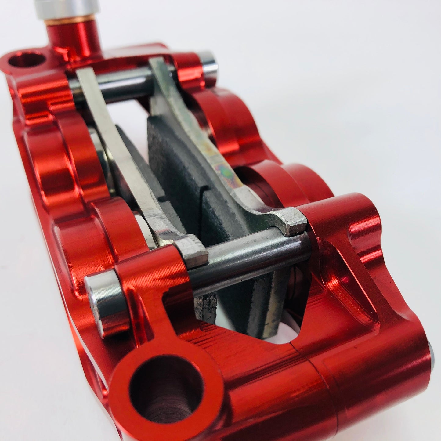 Beringer 4+11S-B Aerotec Plus ultra light Radial 4-Piston caliper, 108mm, Stainless Pistons, LH-Black