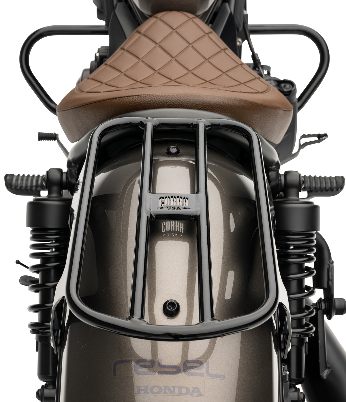 Solo Luggage Rack Lasered Cobra Logo