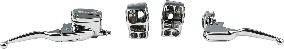 HANDLEBAR CONTROL KIT BLK CABLE CLUTCH `21-UP FLT