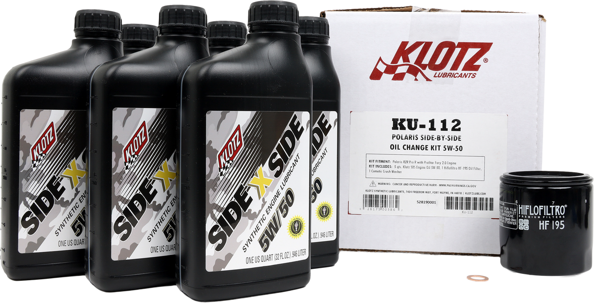 Side X Side Oil Change Kit