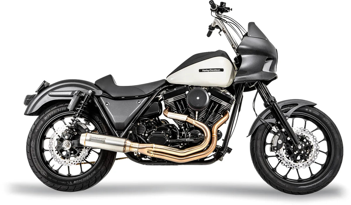 2-into-1 Exhaust System with Super Bike Muffler