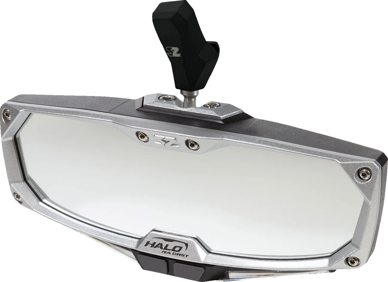 Halo R Rear View Mirror with Cast Aluminum Bezel/LED Cabin Light - CF Moto