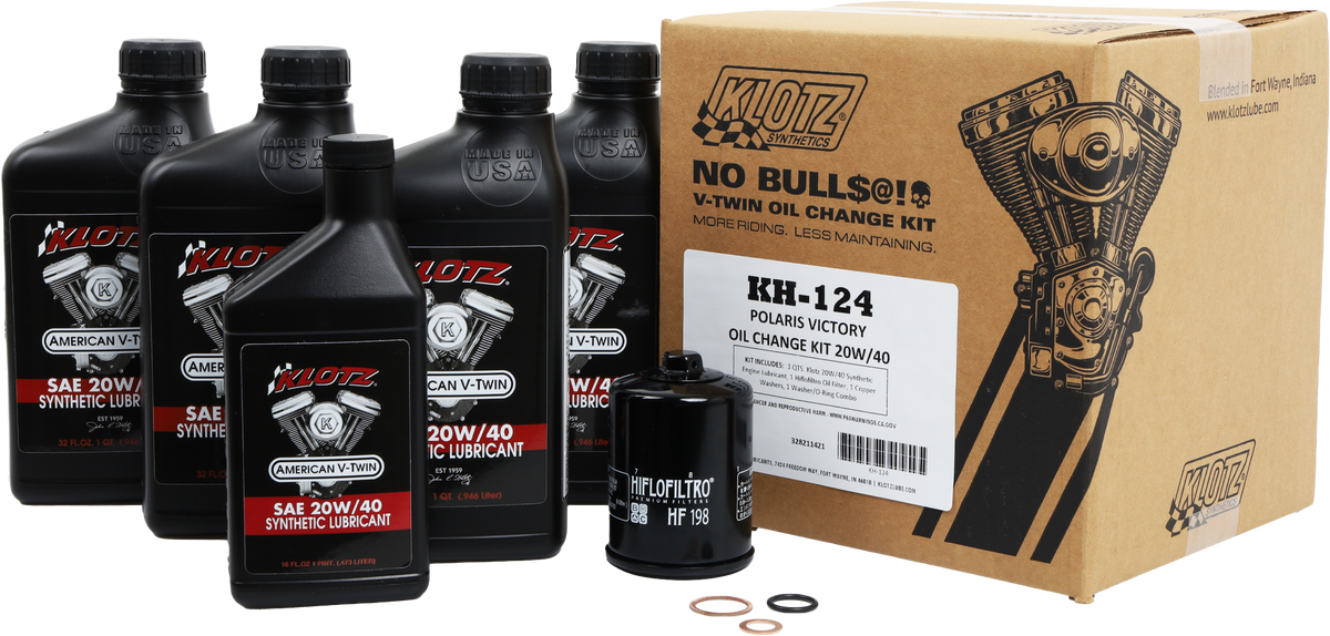 VICTORY 20W-40 SYNTHETIC OIL CHANGE KIT