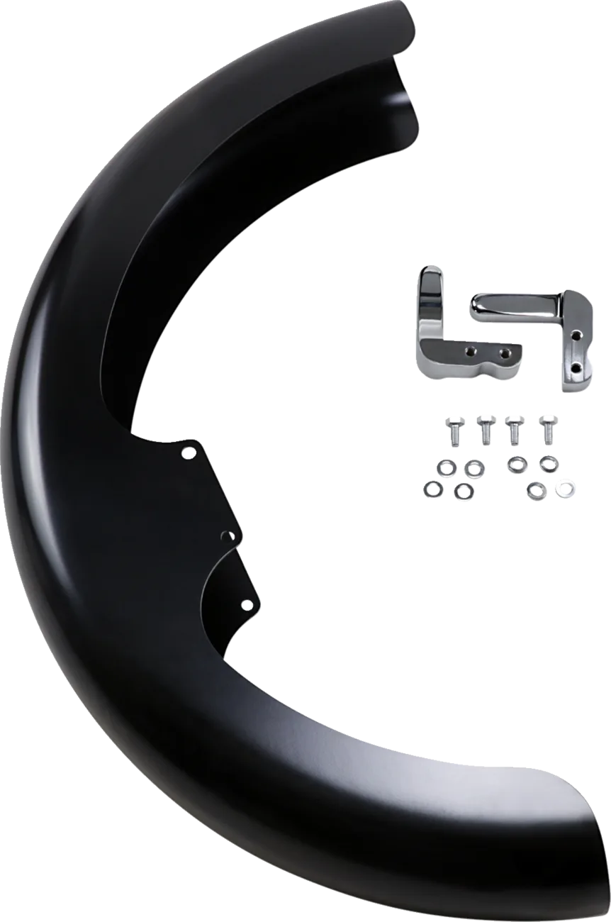 Hugger Series Front Fender with Mounting Blocks for Softail/Dyna