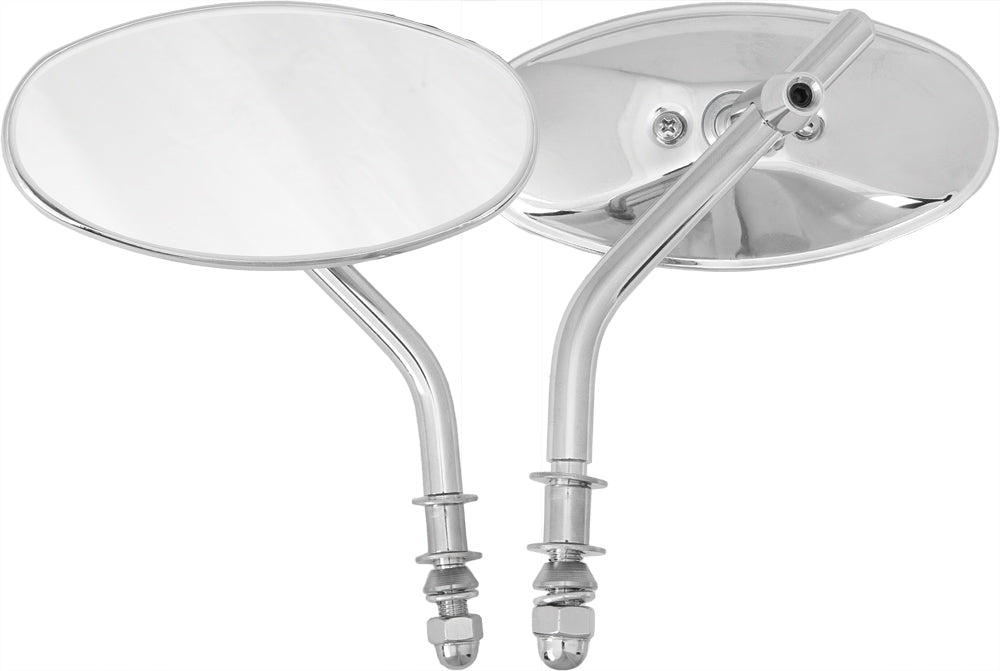 Chrome Oval Mirror