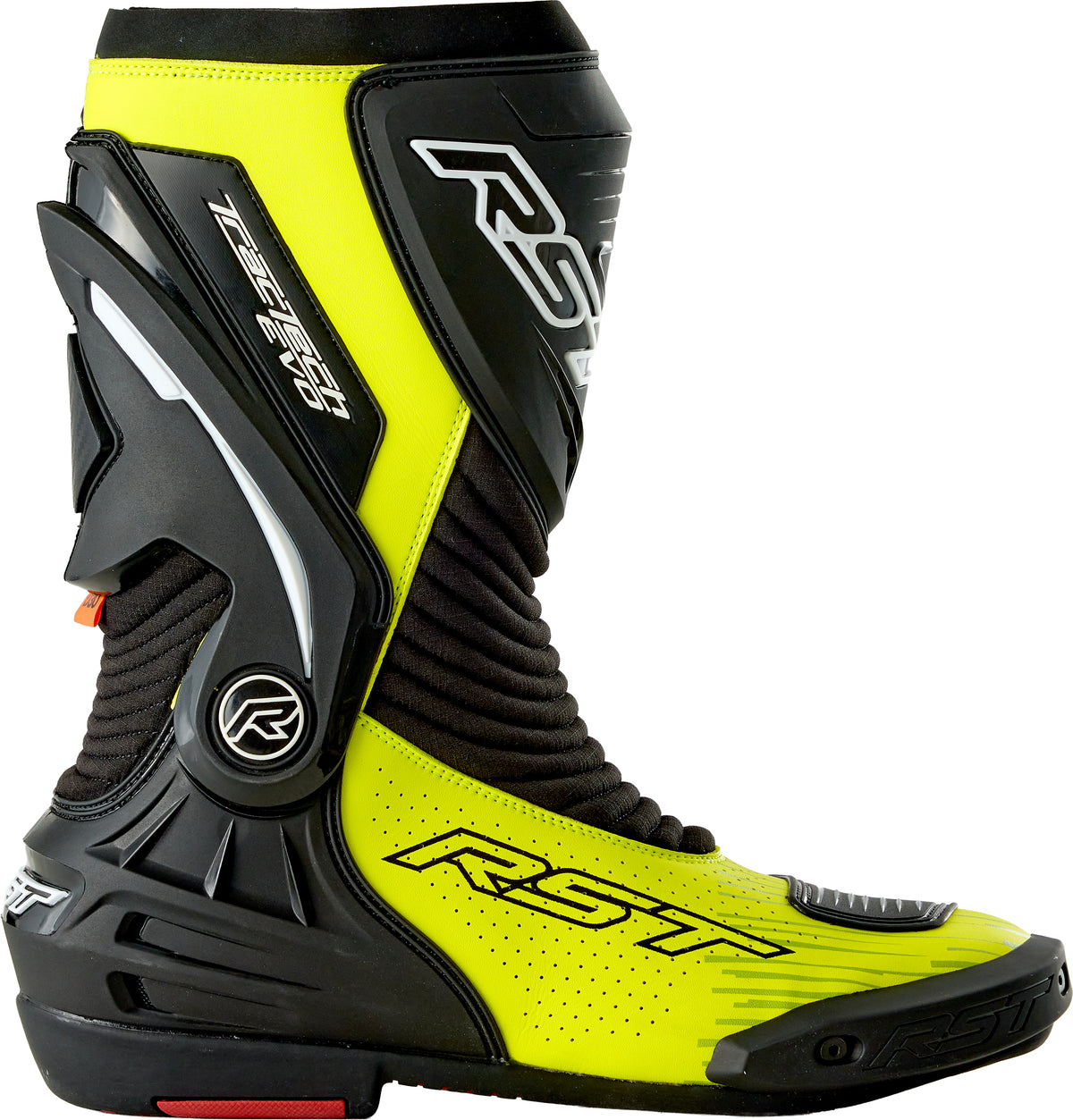 TRACTECH EVO D3O BOOT BLACK/FLO YELLOW 10