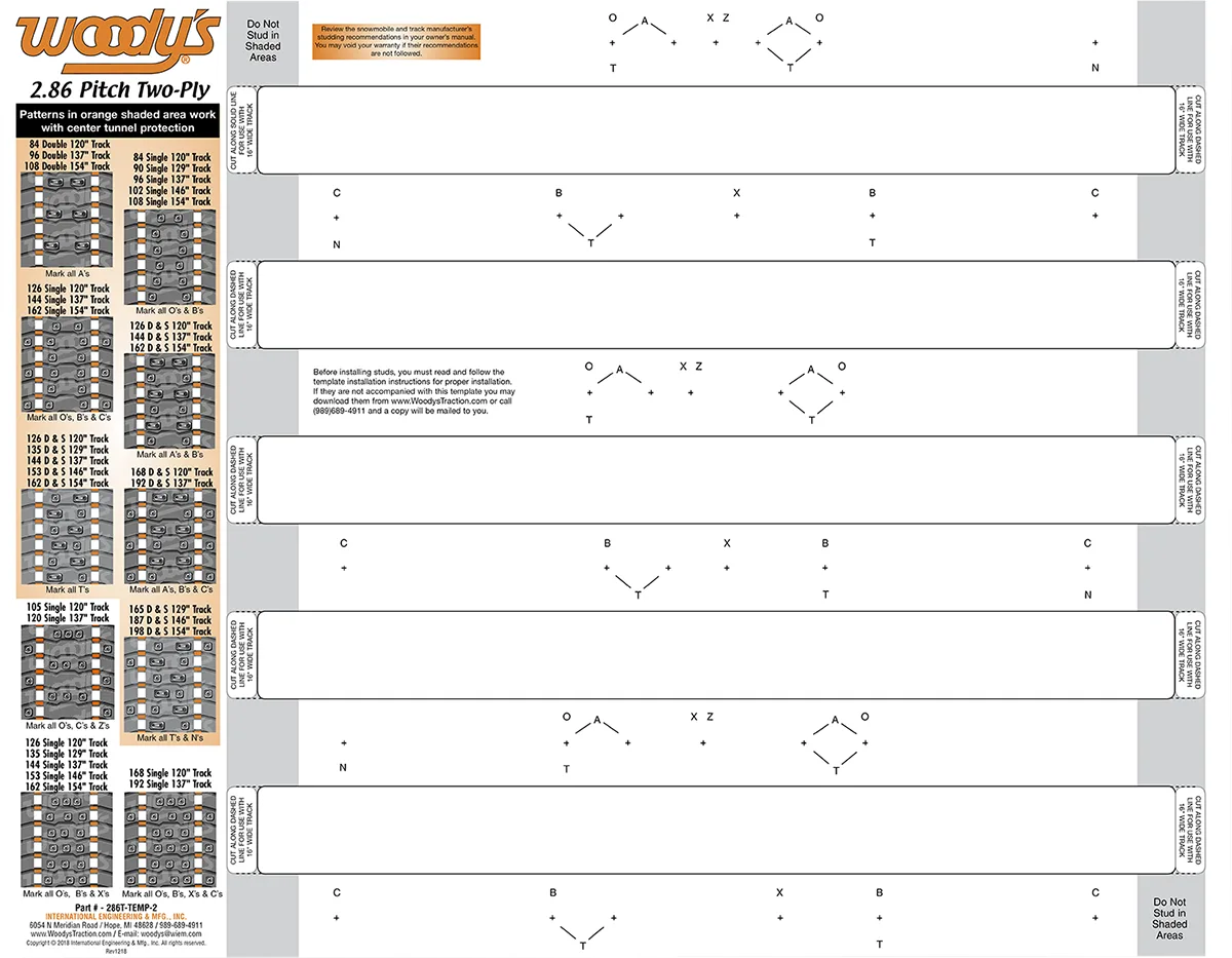 Studding Template
