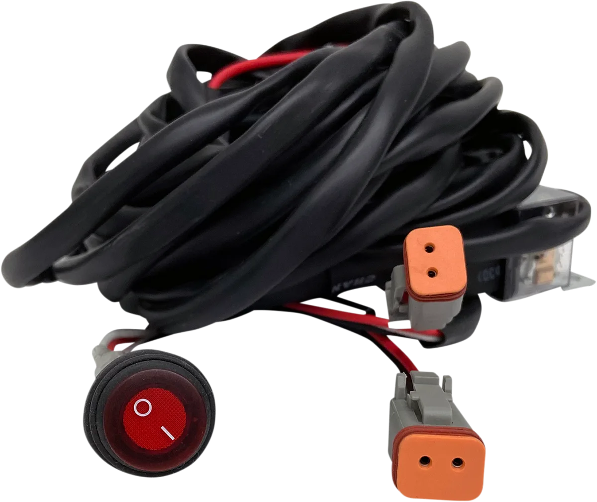 Round Lighted On/Off Switch Wiring Harness