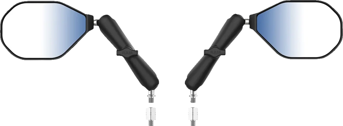 Tough-Mirror™ Kit with M10-1.25 Bases/M10-1.5 Adapters - Long Arm