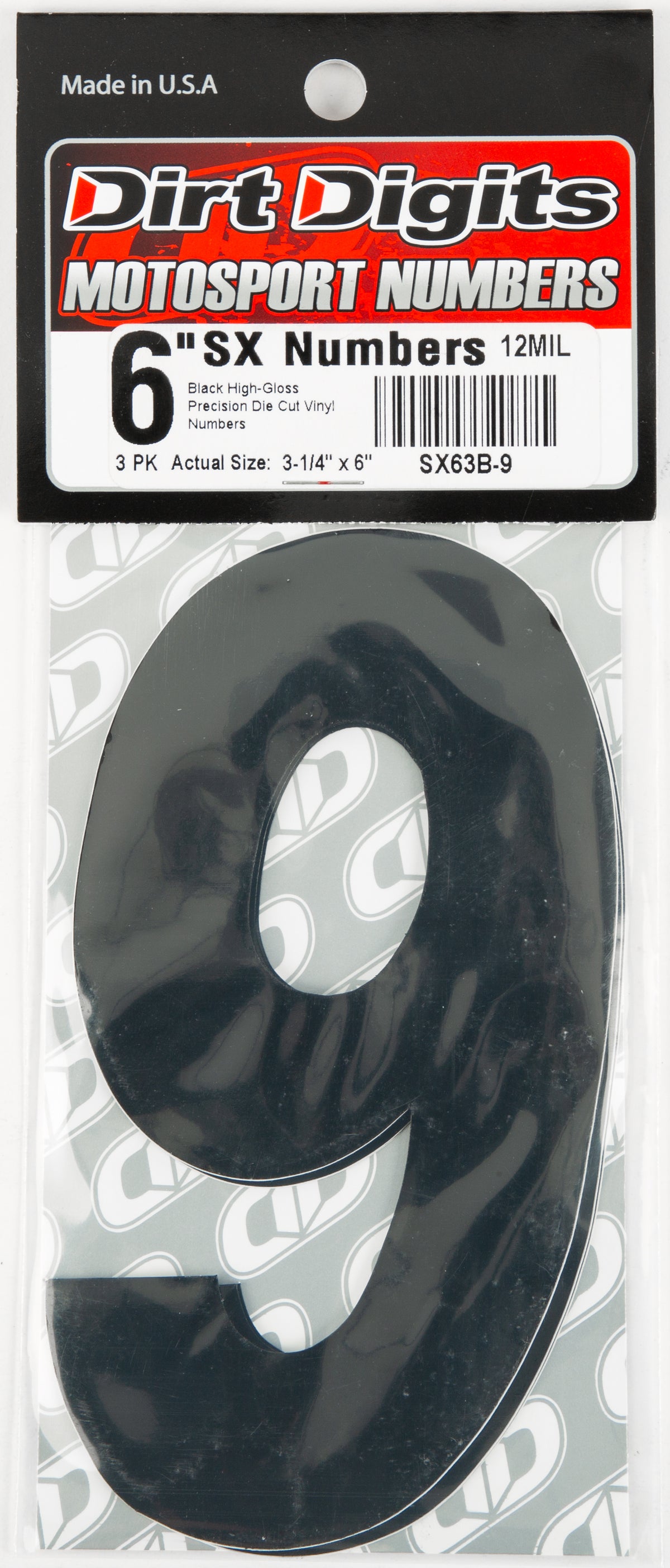 Super X Competition Stick-on Numbers