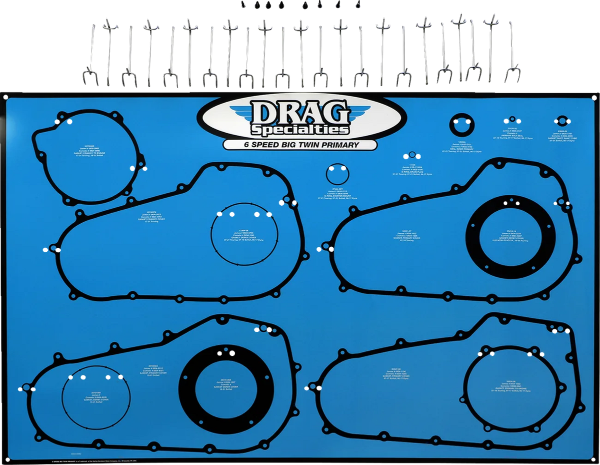 6-Speed Big Twin Primaries Gasket, Seal, and O-Ring Display
