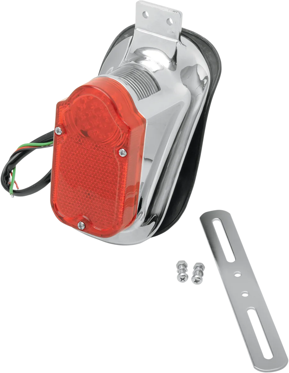 Universal Mount Tombstone LED Taillight with License Plate Mount