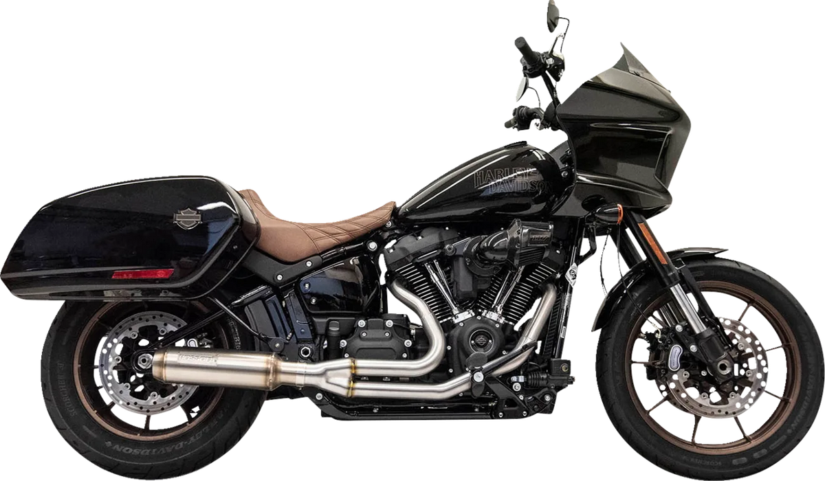 2-into-1 Stainless Exhaust System with 4" Super Bike Muffler