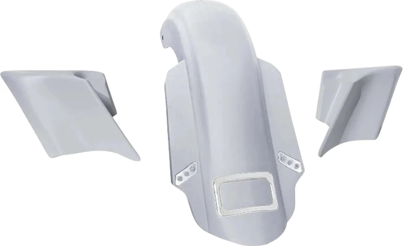 Swoop Three Piece Stretched Rear Fender Kit With Side Panels and Thunder Pods