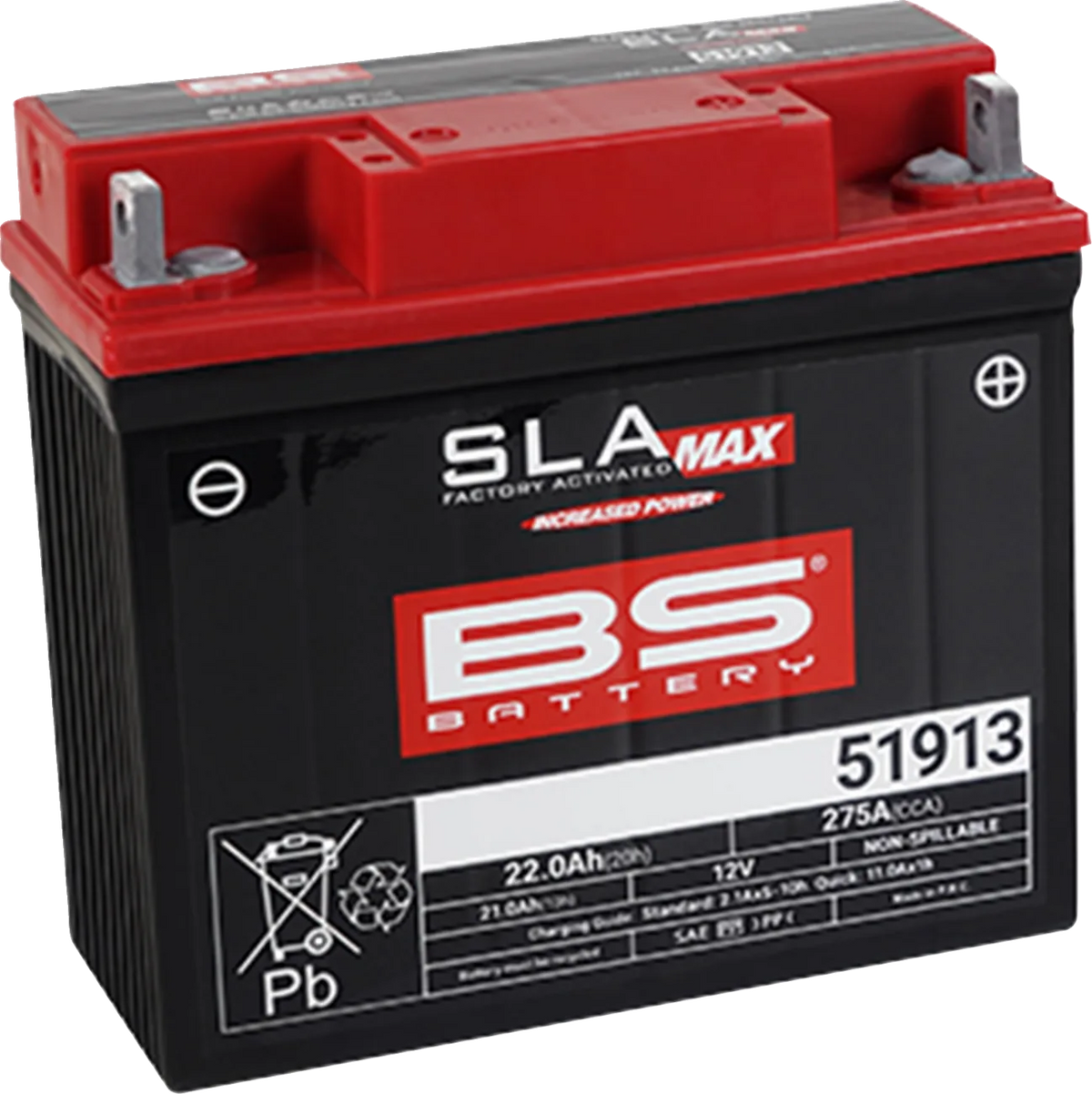 SLA MAX Factory- Activated AGM Maintenance-Free Battery
