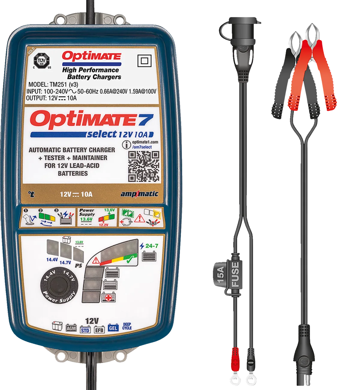OptiMate™ 7 Select Battery Charger and Maintainer