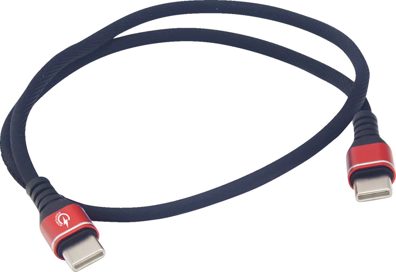 24" Male USB-C to Male USB-C Data and 3.0 Fast Charging Phone Charger Cable