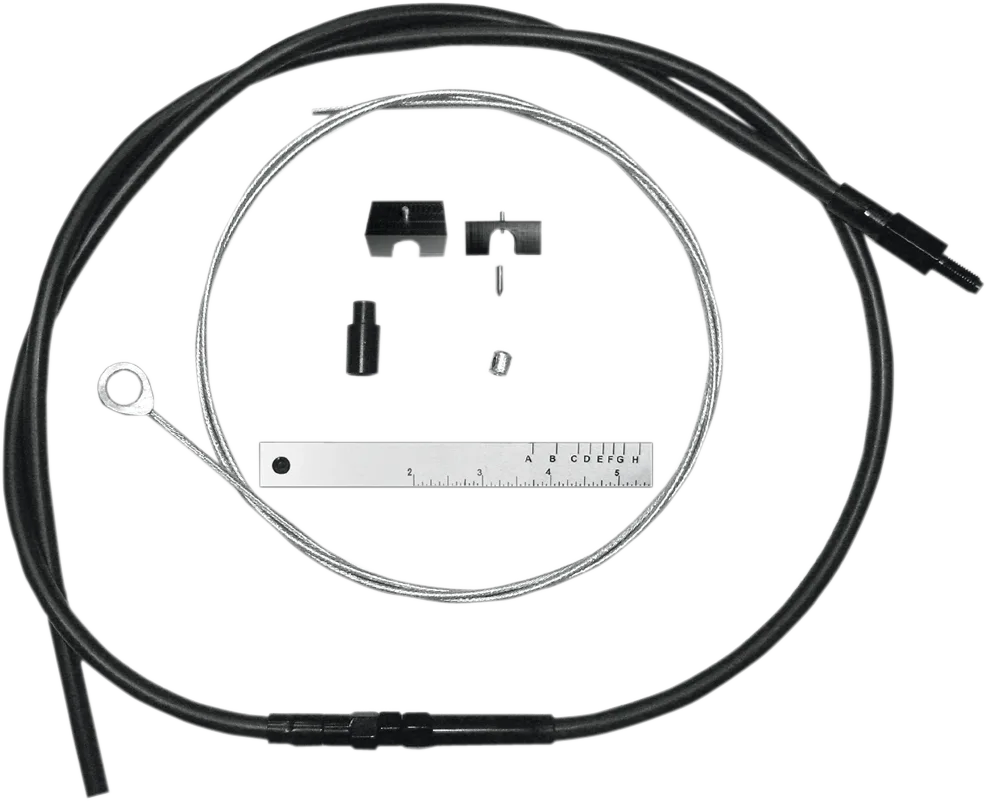 BYO™ Build Your Own™ Clutch Cable Kit - 80" - Sportster/Touring/Trike - Black Vinyl