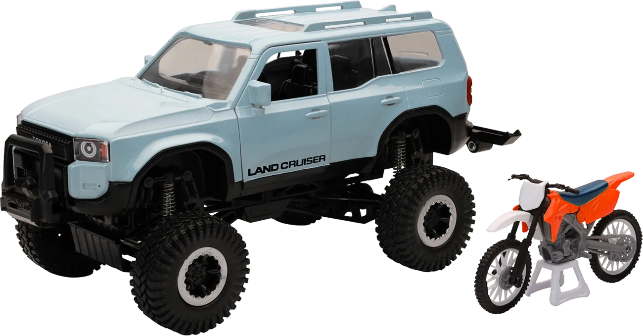 Toyota Land Cruiser with Dirt Bike