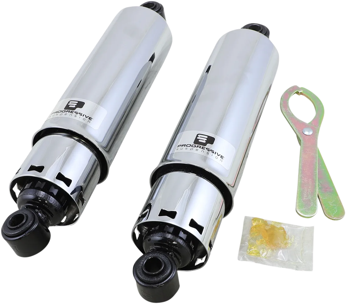 412 Series Shocks — Chrome/Black