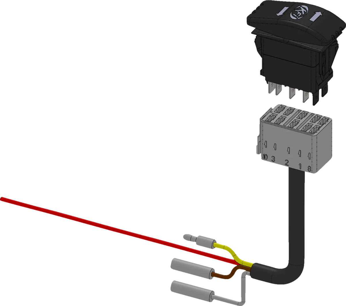 Actuator Backlit Dash Rocker Switch