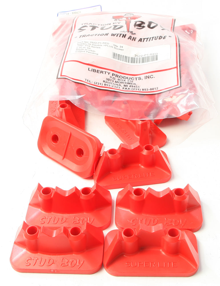 Super-Lite Pro Series Double Backers .75" 24/Pk Red