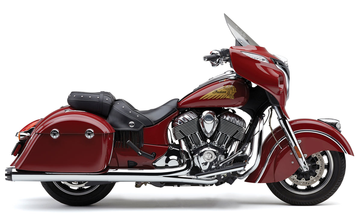 4" NH DUAL CUT SLIP-ONS CHROME INDIAN GEN-2 BAG