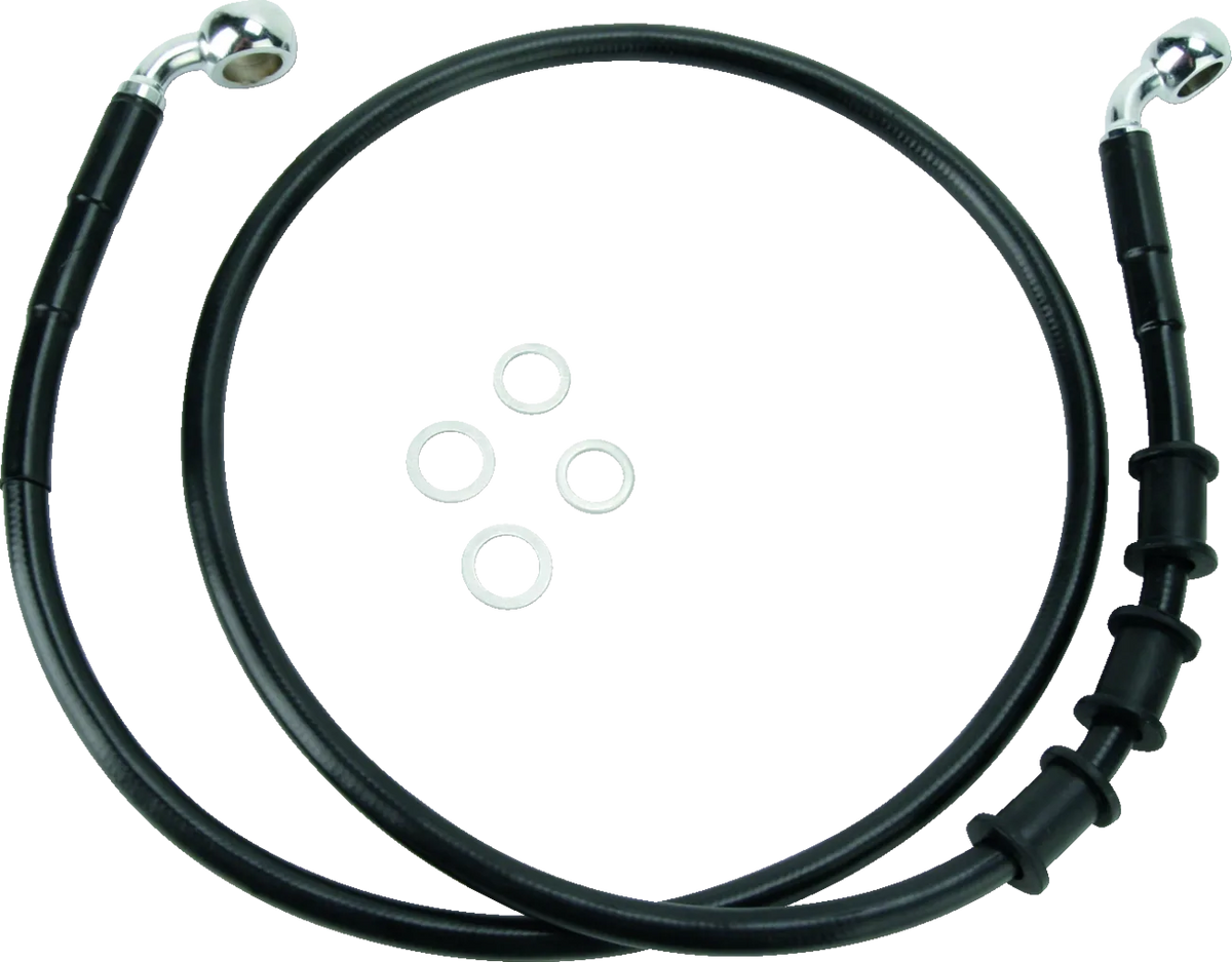 Extended Length Black Vinyl Brake Line Kit