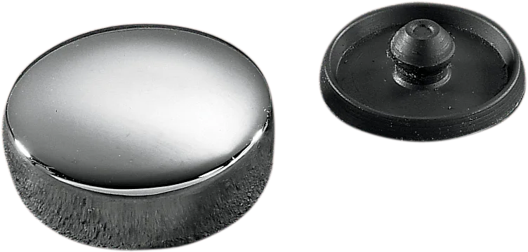 Chrome Stem Bolt Cover and Rubber Plug