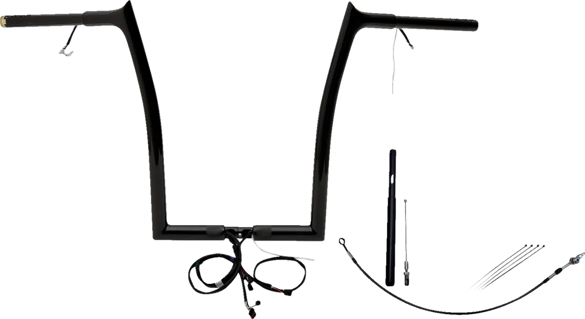EZ Install Wired 1-1/4" Pointed Top Handlebar Kit