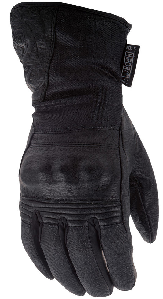 Women's Black Rose Gloves