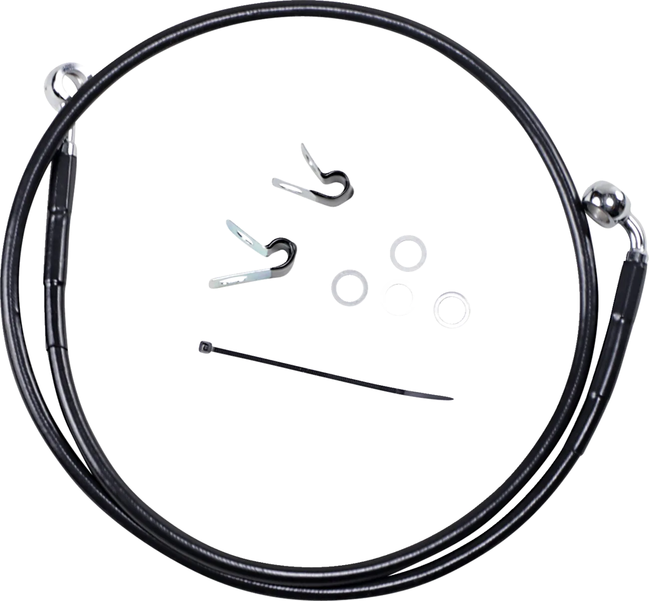 Extended Length Black Vinyl Brake Line Kit