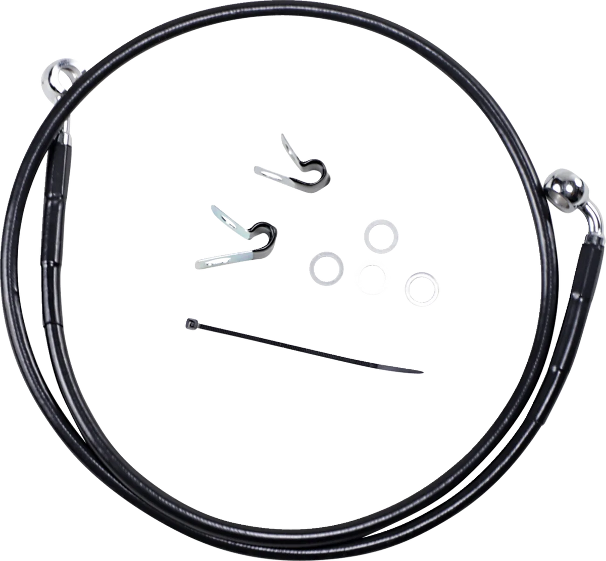 Extended Length Black Vinyl Brake Line Kit