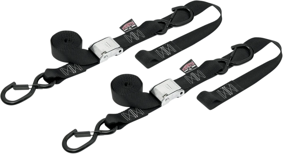 1-1/2" Cam-Buckle with Safety-Latch Hooks and Soft-Tye