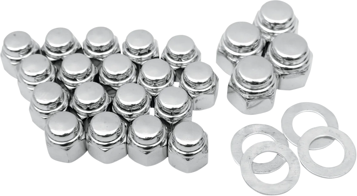 Chrome Cap Nut Kit