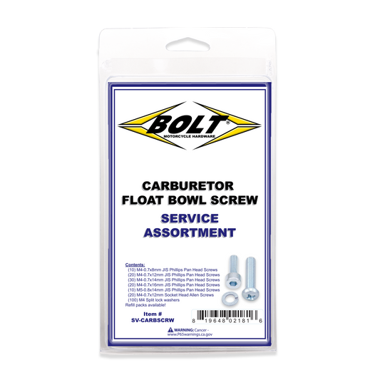Carburetor Float Bowl Screw 210/PK