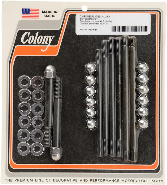 Motor Case Acorn Stud Kit