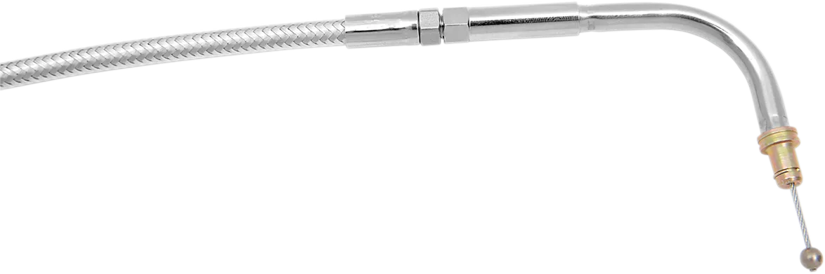 Polished Stainless Steel Braided Throttle/Idle Cable