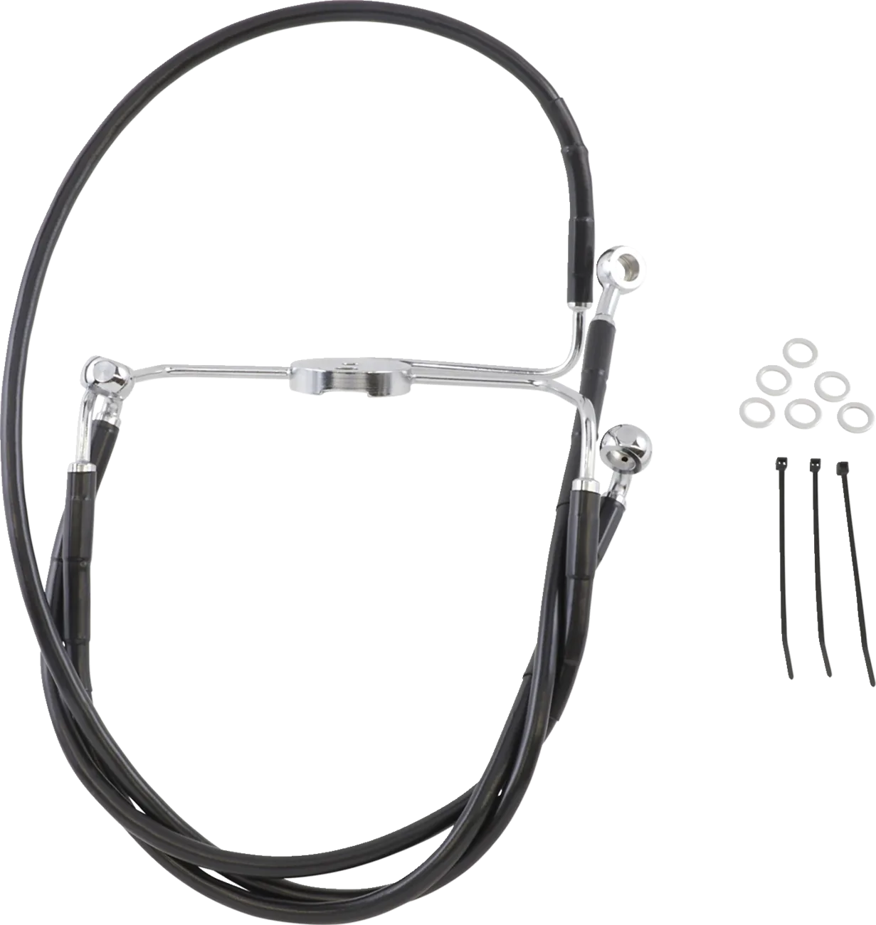 Extended Length Black Vinyl Brake Line Kit
