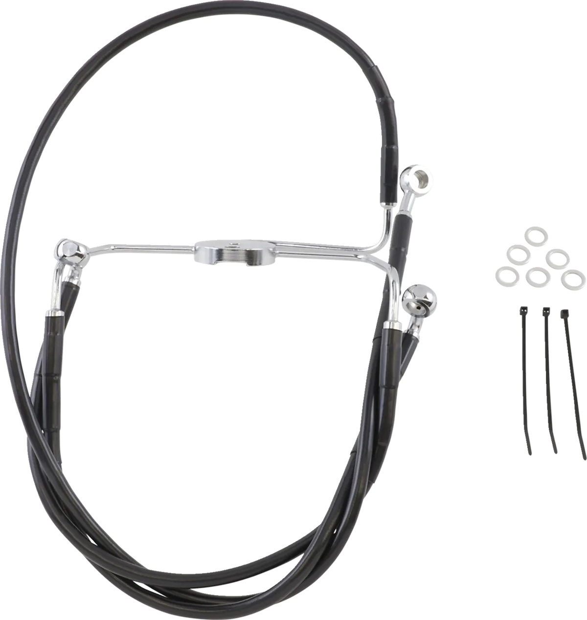 Extended Length Black Vinyl Brake Line Kit