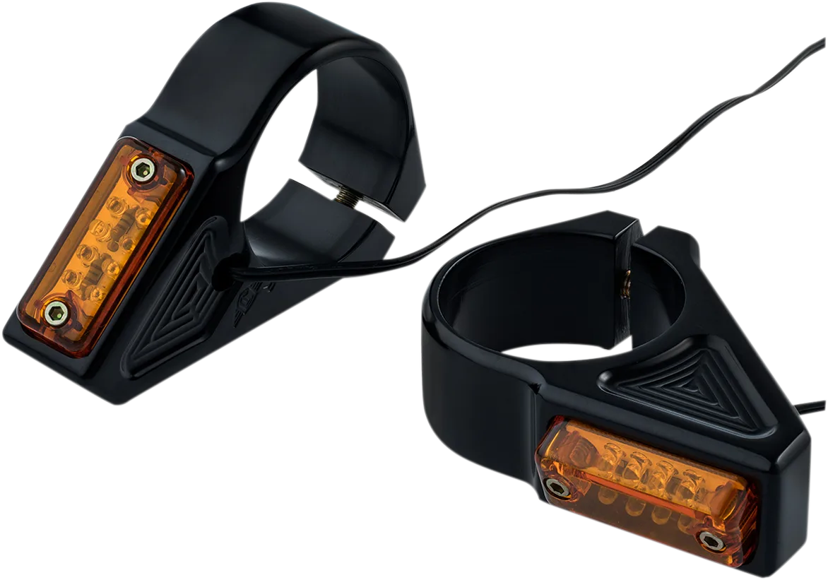 Rectangle LED Fork Mount Turn Signals