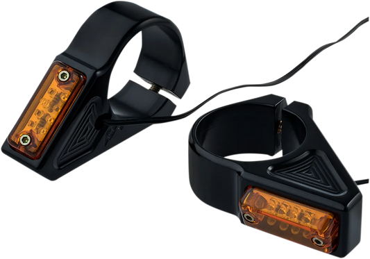 Rectangle LED Fork Mount Turn Signals