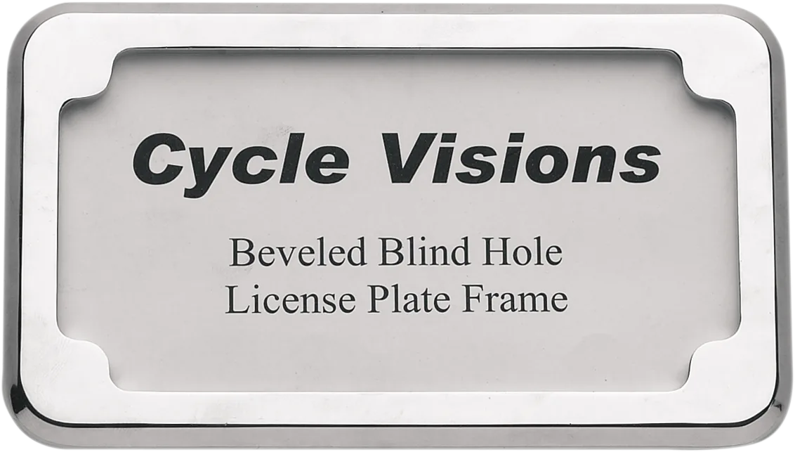 Beveled License Plate Frame