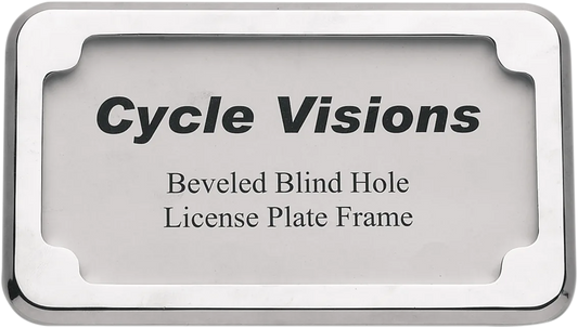 Beveled License Plate Frame