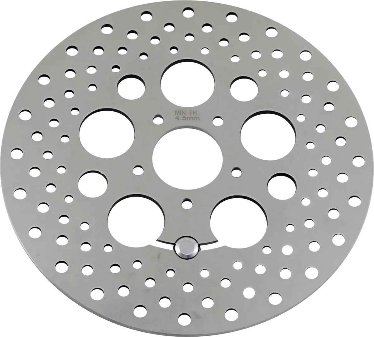 Polished Stainless Steel Drilled Brake Rotor